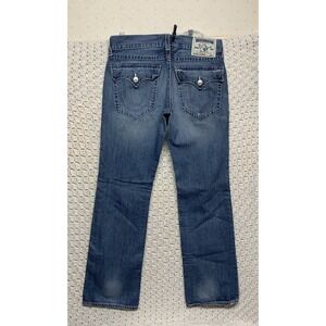 True Religion World Tour Section Straight Jeans Men‎ 34 Apprx 36x32 Blue Denim